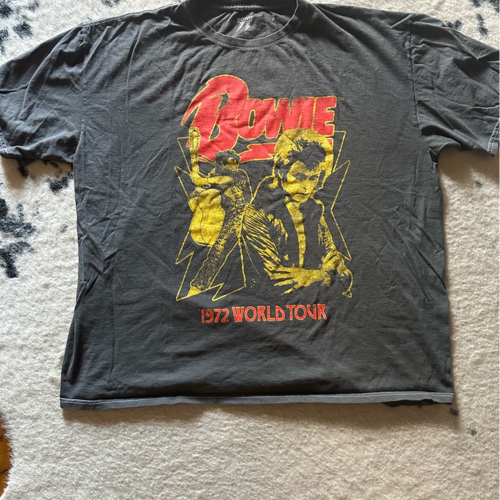 david bowie graphic t-shirt - XL